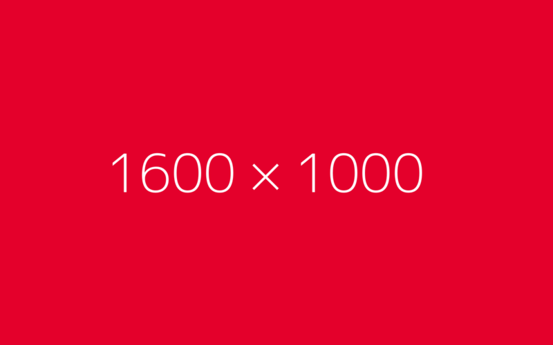 A placeholder 1600 x 1000 image, in Phire red.