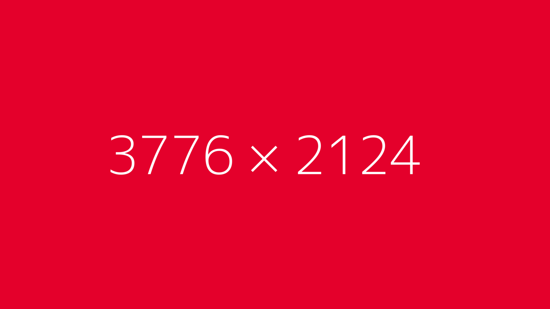A placeholder 3776 x 2124 image, in Phire red.